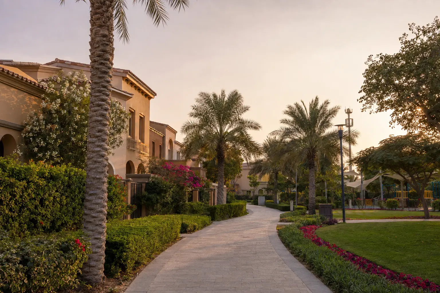 Editorial property and lifestyle visualisation for Arabian Ranches, Dubai
