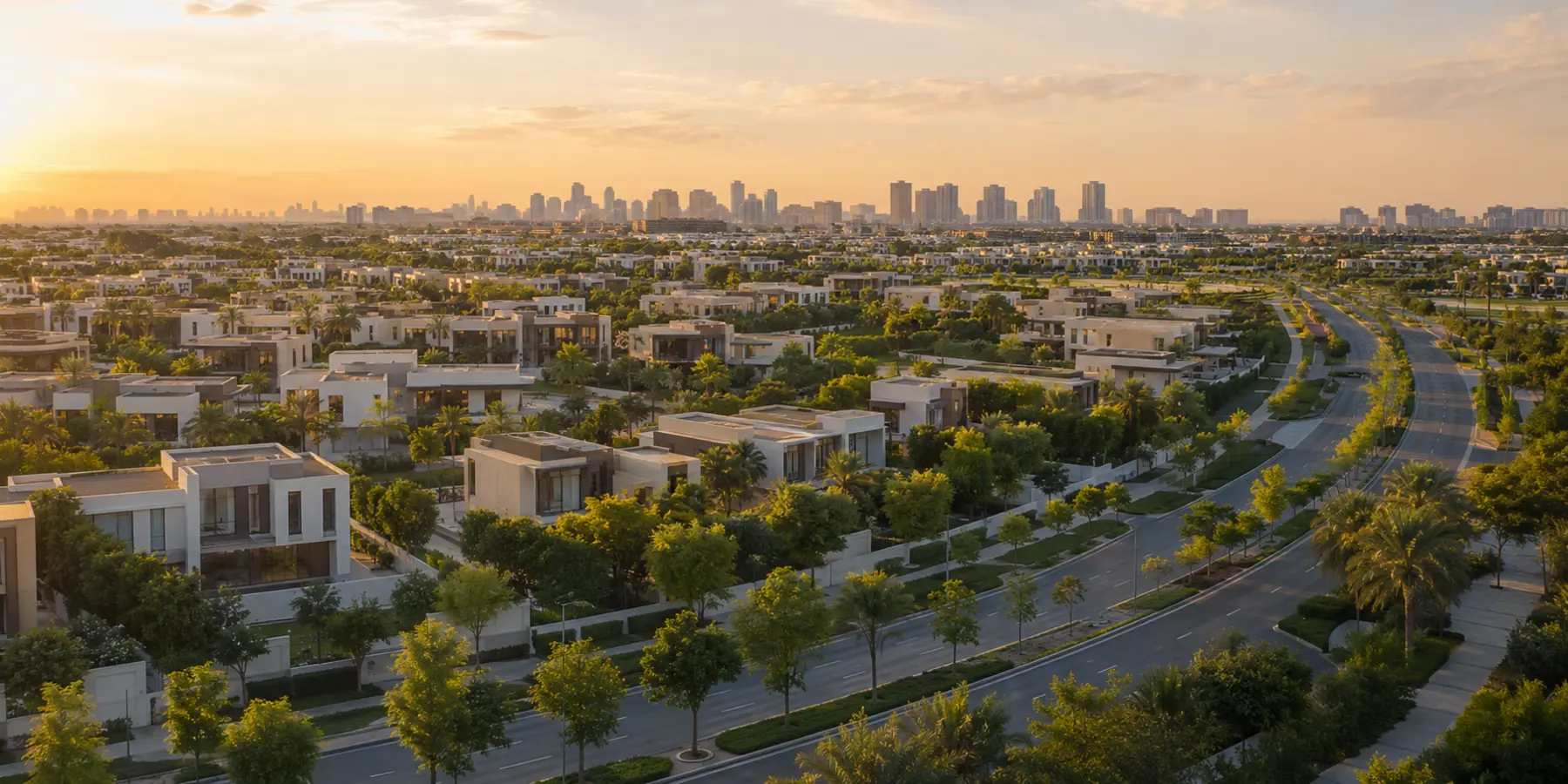 Editorial community visualisation of Dubai Hills Estate, Dubai