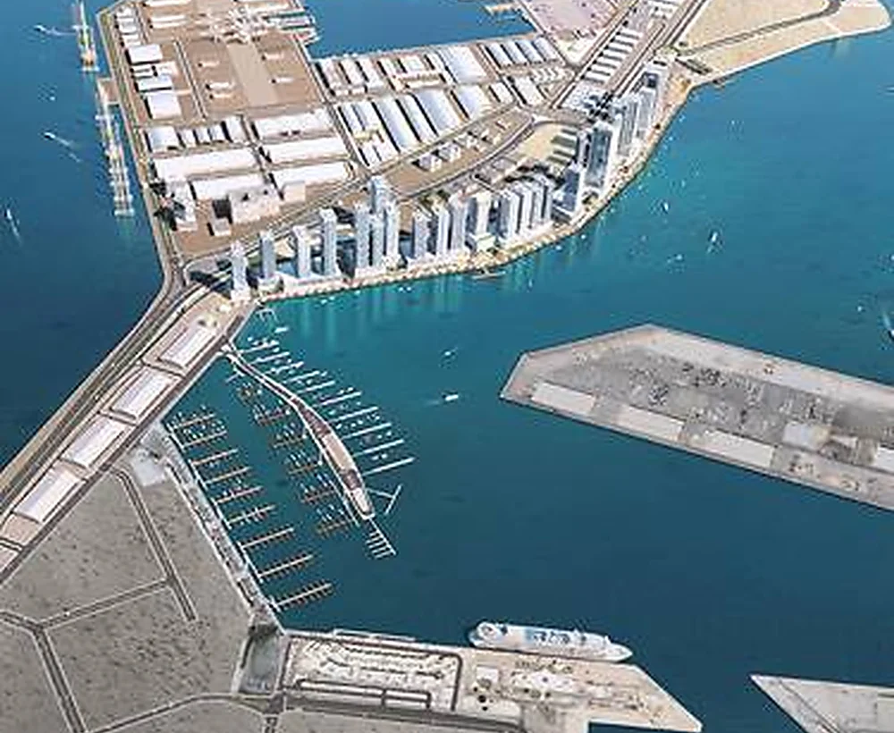 Official developer marketing visual of Dubai Maritime City, Dubai