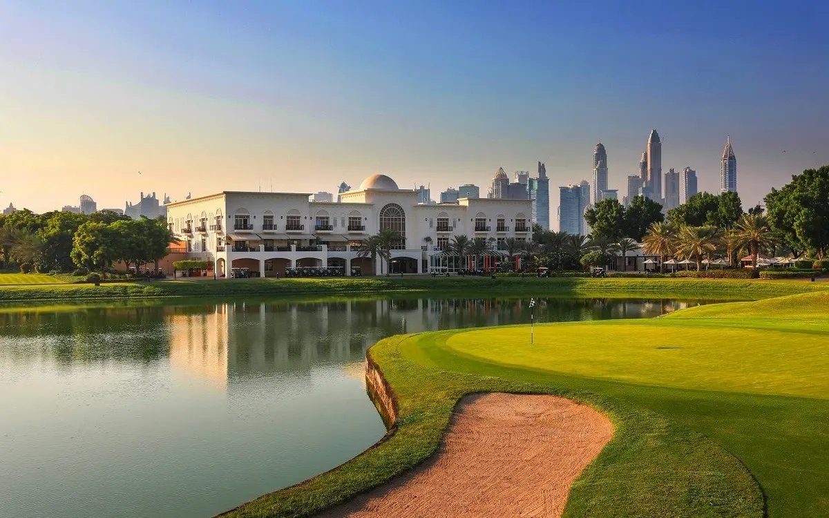 Property and lifestyle photograph in Emirates Hills, Dubai