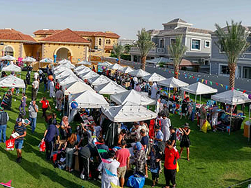 Property and lifestyle photograph in Falconcity of Wonders, Dubai