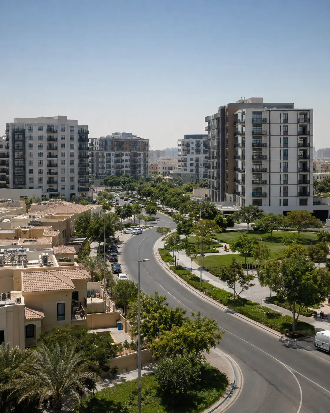 Editorial community visualisation of Jumeirah Village Circle, Dubai