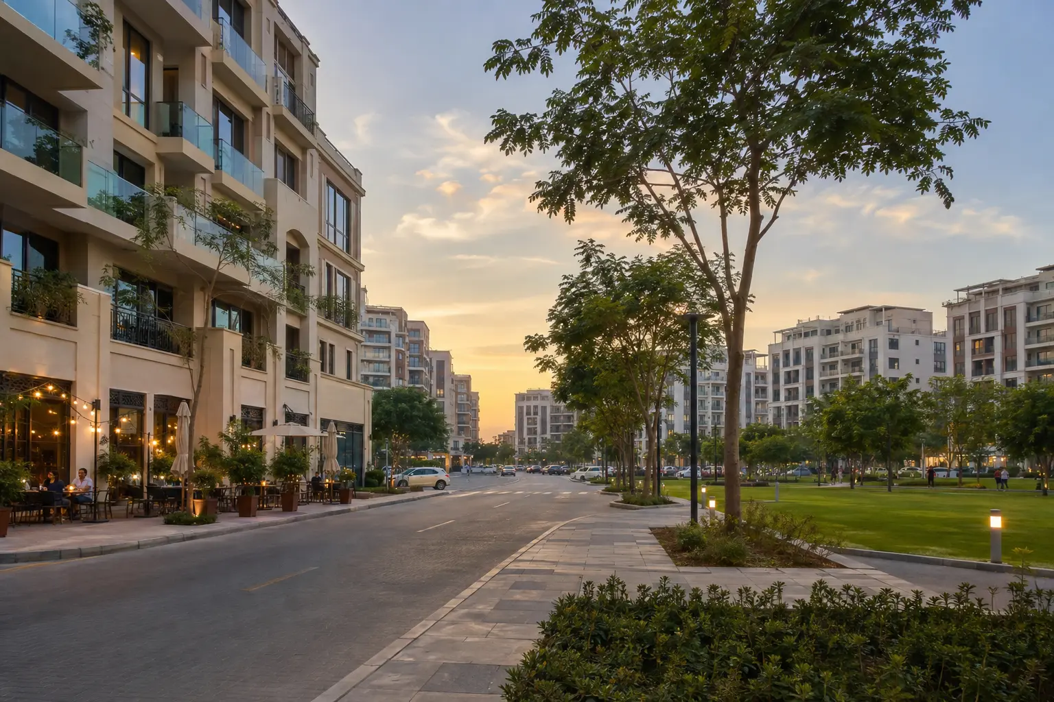 Editorial property and lifestyle visualisation for Jumeirah Village Circle, Dubai