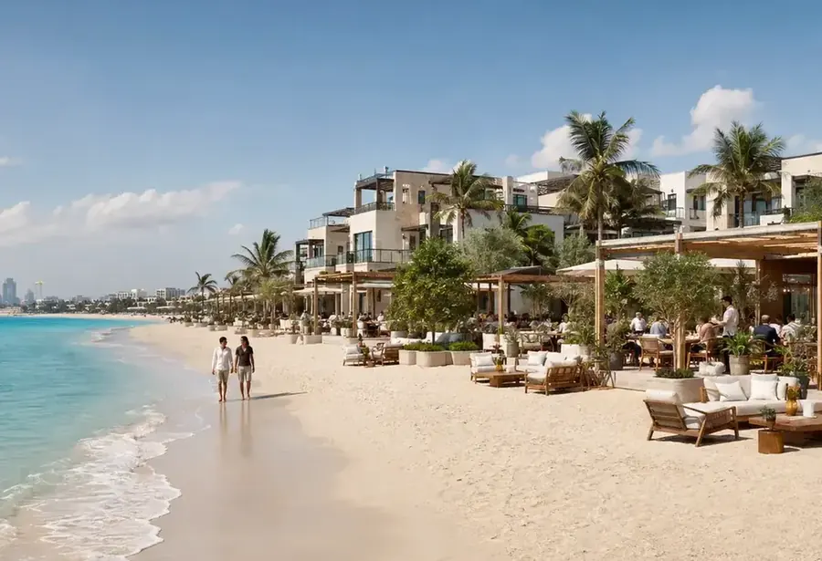 Editorial community visualisation of Port de La Mer, Dubai