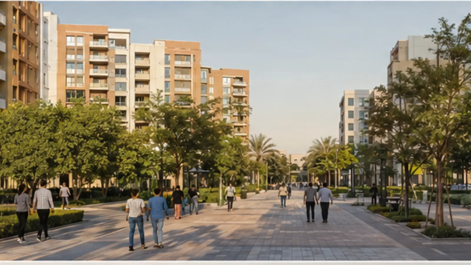 Editorial community visualisation of Dubai Production City, Dubai