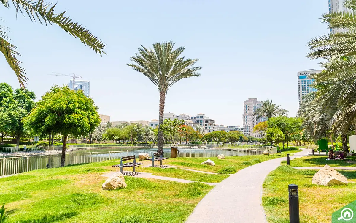 Property and lifestyle photograph in The Greens, Dubai