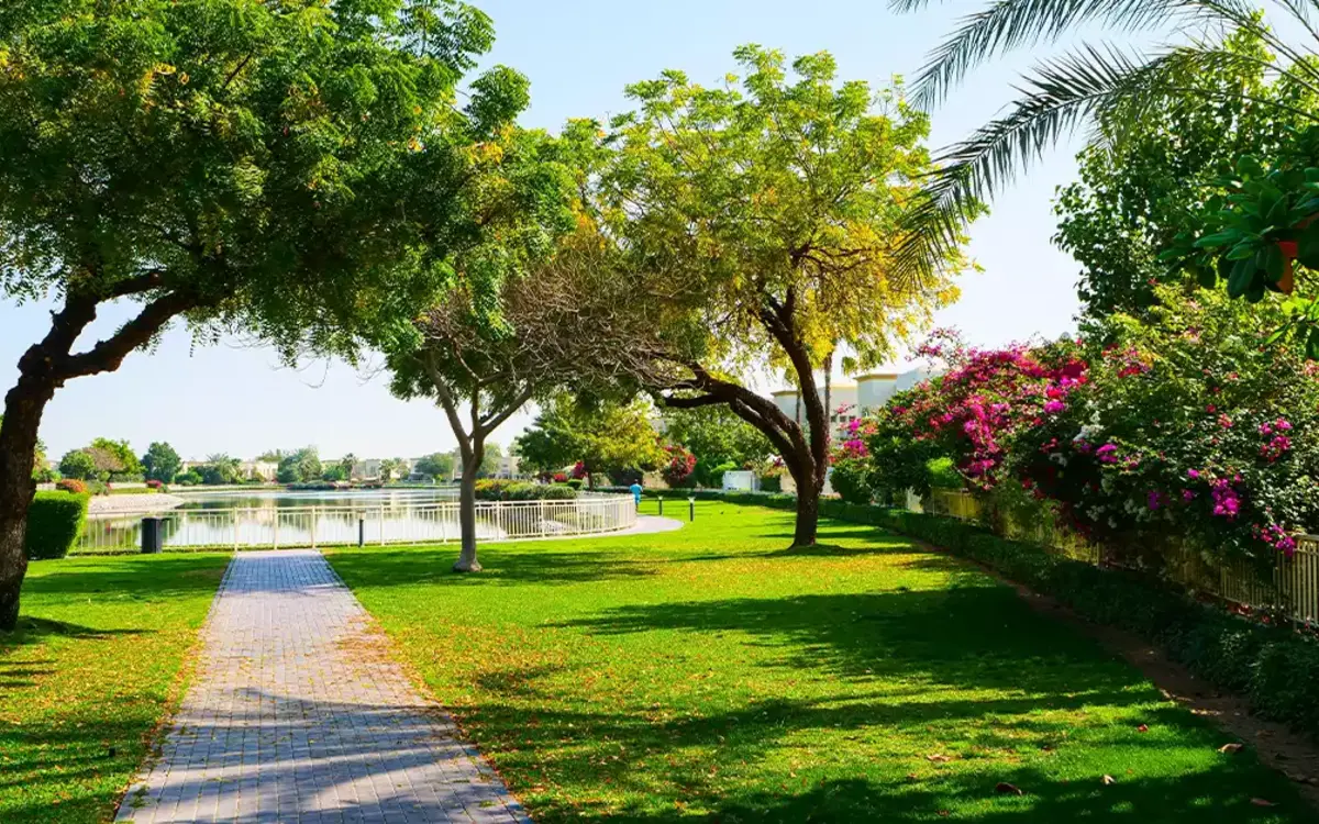 Property and lifestyle photograph in The Meadows, Dubai